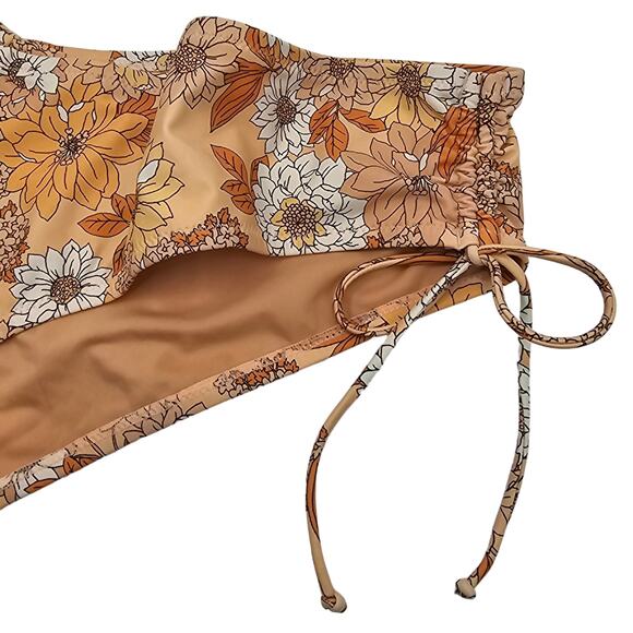 J, Crew Womans size XXL Hipster Curved Cheeky Bikini Bottom Zinna Floral NEW - Picture 2 of 8